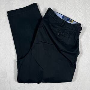 Polo Ralph Lauren Chino Stretch Classic Fit Men's 46B/30 Black Pants Trousers